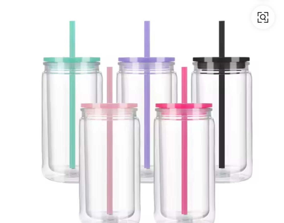 Snow globe tumbler 16oz